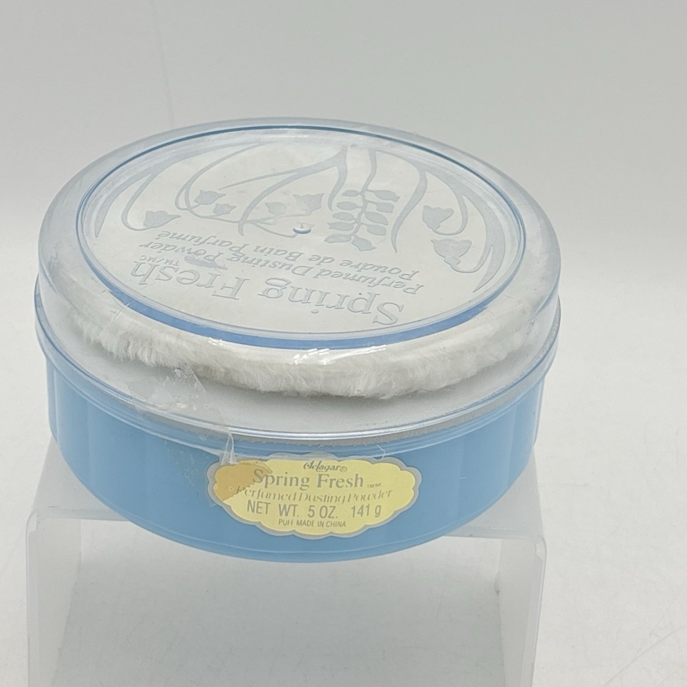 Belcam Spring Fresh Perfumed Body Dusting Powder Talc 5oz NEW Sealed Blue VTG